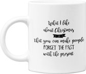 Studio Verbiest - Mok - Kerstmis / Christmas  - What I like about christmas is that you can make people forget the past woth the present (FCQ3) 300ml