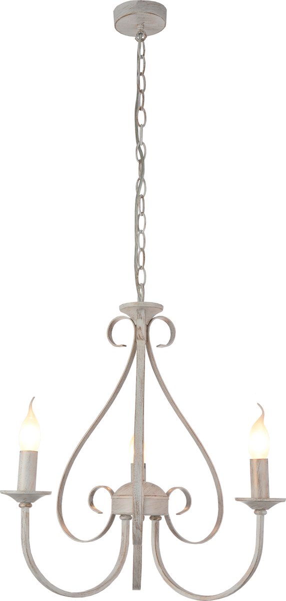 MARQUIS luster 3x E14 antiek wit