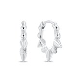 Xoo - Oorbellen - Oorringen - Studs - Minimalistische oorbellen - 10 mm - 925 zilver - Zilver