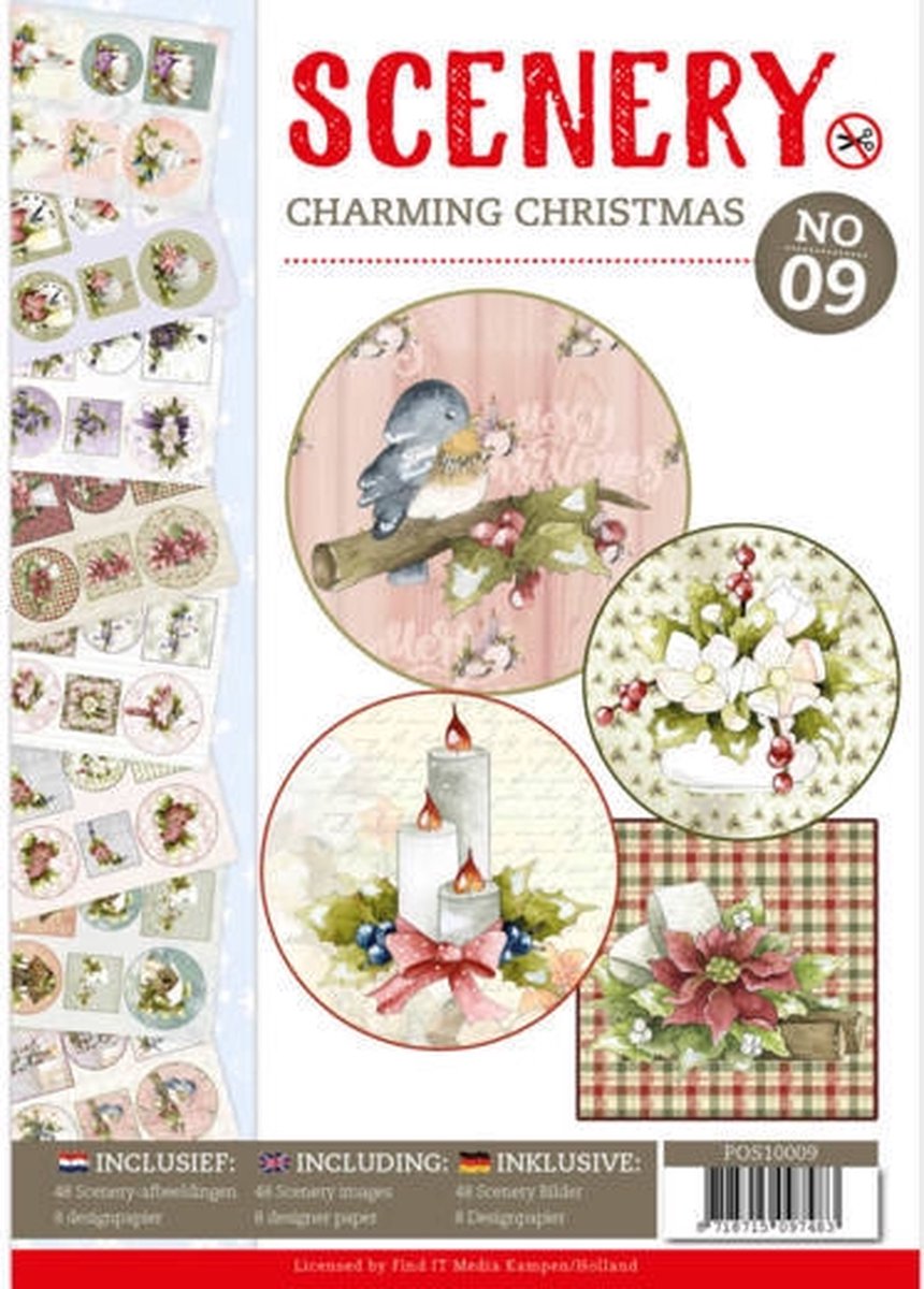 Push Out book Scenery 9 - Charming Christmas