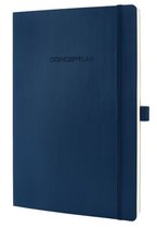 Sigel SI-CO316 Notitieboek Conceptum Pure Softcover A4 Blauw Geruit