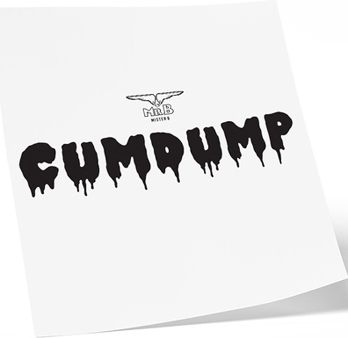 Mister b temporary tattoo cumdump