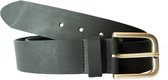 Zwarte Leren Riem - L-1600, bandmaat 95 cm