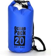 Nixnix Waterdichte Tas - Dry bag - 20L - Fel blauw - Ocean Pack - Dry Sack - Survival Outdoor Rugzak - Drybags - Boottas - Zeiltas