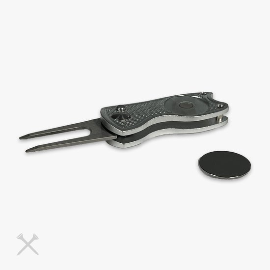 Golftrends Metalen Pitchfork - Golfaccessoires - Golf Green Repair - Inclusief Marker van Golftrends — afbeelding 5