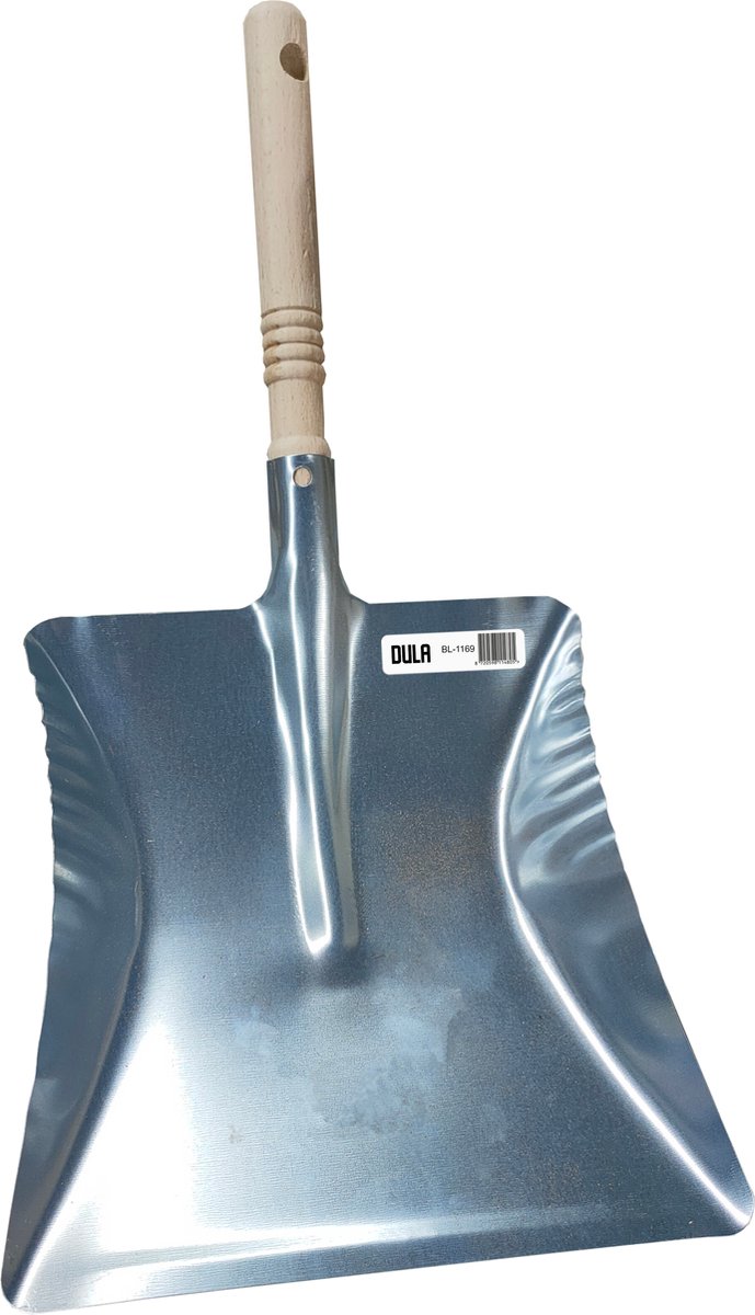 Goedkoopste DULA Stofblik verzinkt metaal - Met houten steel - Voor binnen en buiten