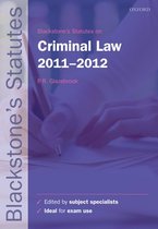 Blackstone's Statutes On Criminal Law