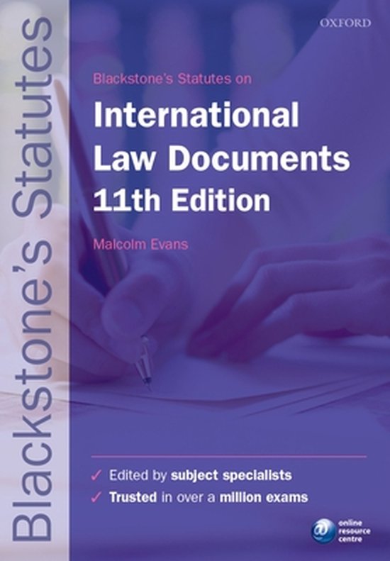 Blackstone's International Law Documents - cover