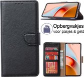 Hoesje geschikt voor Xiaomi Poco M3 Pro 5G Hoesje - book cover - portemonnee case - Hoesje geschikt voor Xiaomi Poco M3 Pro 5G book case - Zwart - EPICMOBILE