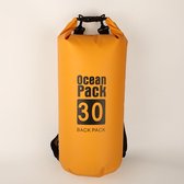 Nixnix Waterdichte Tas - Dry bag - 30L - Licht oranje - Ocean Pack - Dry Sack - Survival Outdoor Rugzak - Drybags - Boottas - Zeiltas