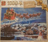 King Santa Bringing Presents - 1000 stukjes