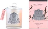 Geurkaars Rose Petal 185gr zilver - Cote Noire