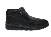 Antonello mt 43 dubbele rits hoge lederen comfort schoenen zwart W923-918