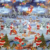 Dekorama Tafelzeil - Kerst - 140x250 cm