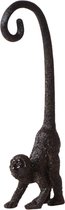 Kolibri Home | Ornament - Zwart 'Monkey long tail' decoratie beeld