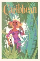 Pocket Sized - Found Image Press Journals- Vintage Journal Caribbean Travel Poster