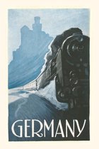 Pocket Sized - Found Image Press Journals- Vintage Journal Train by Rhine Castle, Germany