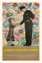 Pocket Sized - Found Image Press Journals- Vintage Journal Experienced Travellers Fly British