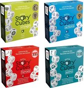 Spellenbundel - Dobbelspel - 4 Stuks - Rory's Story Cubes Actions, Voyages, Astro & Heroes