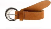 Elvy Fashion - 35206 Crescent Belt Women - Cognac - Size 85