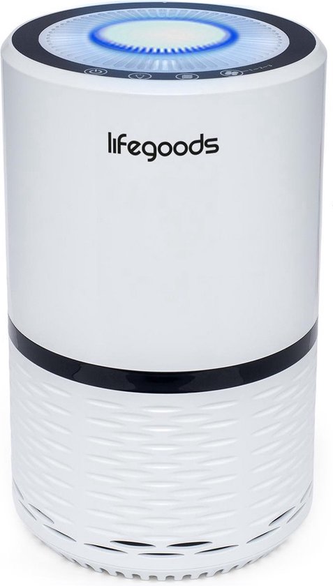 LifeGoods Luchtreiniger - Air Purifier met HEPA Filter - Verwijdert 99,97% -...