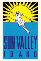 Pocket Sized - Found Image Press Journals- Vintage Journal Sun Valley, Skier Graphic Poster