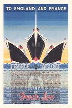 Pocket Sized - Found Image Press Journals- Vintage Journal Poster, to England and France Poster