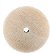 0856-405 Houten kralen natuur 40 mm gat 7 mm