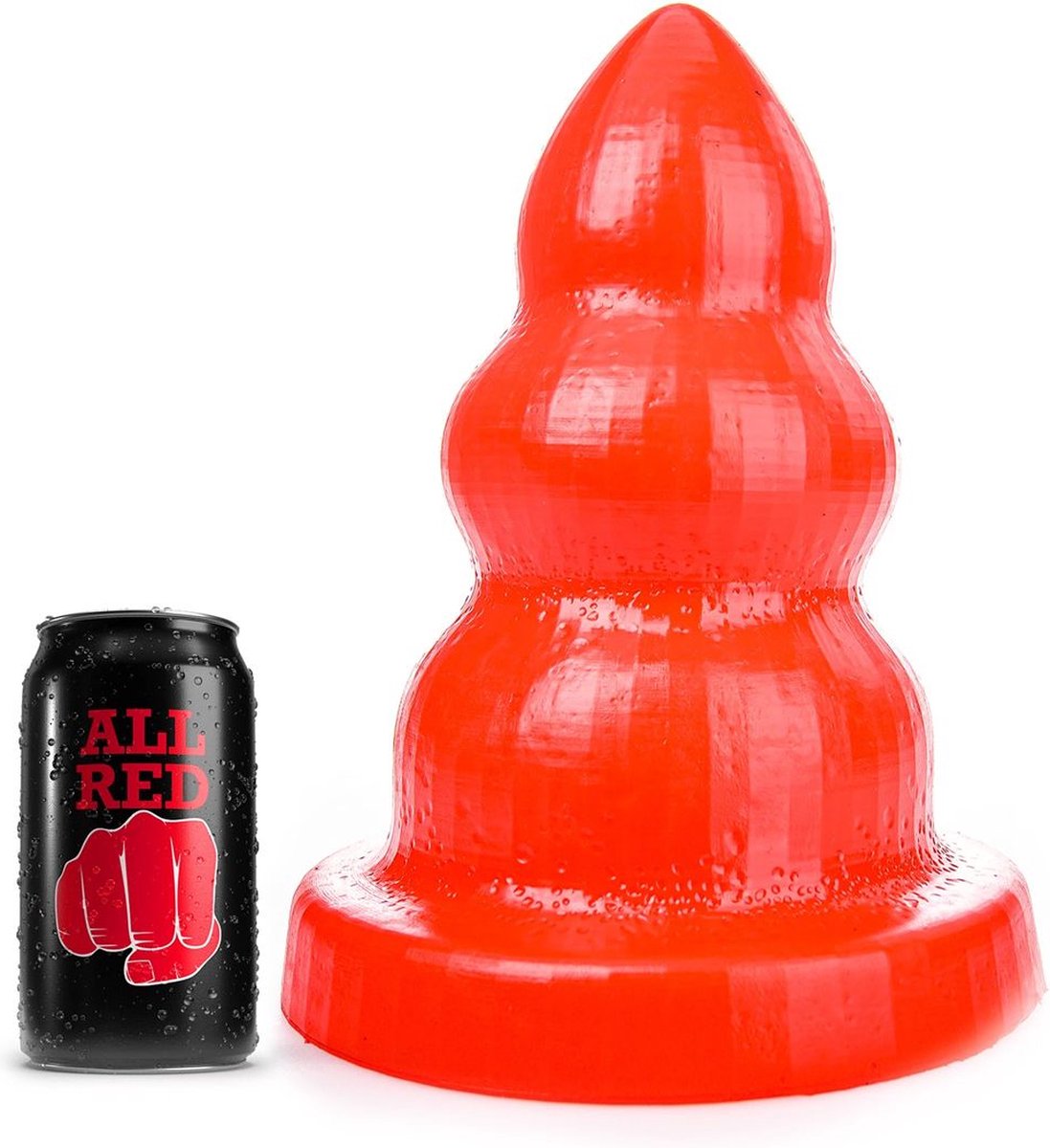 Goedkoopste All Red - Triple Pleasure Buttplug - Rood L