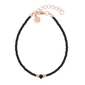 Mint15 Armband 'Diamond Bracelet - Black' - Roségoud