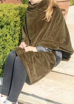 Poncho Kaki Marthe 80x80 - taille unique