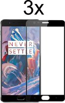 OnePlus 5 Screenprotector - Beschermglas OnePlus 5 Screen Protector Glas - Screenprotector OnePlus 5 - Full cover - 3 stuks