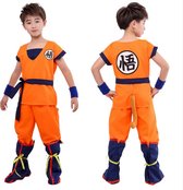 WiseGoods Luxe Goku Verkleedpak - Kostuum - Anime - Cosplay - Verkleedkleding Kinderen - Kinderkostuum - Maat 130 - 6 Delig