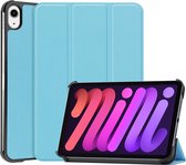 Tri-Fold Book Case - iPad Mini 6 (2021) Hoesje - Lichtblauw
