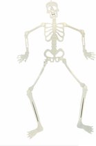 Halloween - Ophang Skelet - Ophang decoratie skelet -  Perfect om je buren bang te maken in het donker - Geeft licht in de nacht door de glow in the dark material - 90cm
