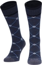 Sockwell Elevation Dames Compressiekousen Klasse 2 Denim | Blauw | 31% Merinowol | Maat M/L