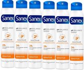 Sanex Dermo Sensitive Deodorant Spray - 6 x 200ml - Voordeelverpakking