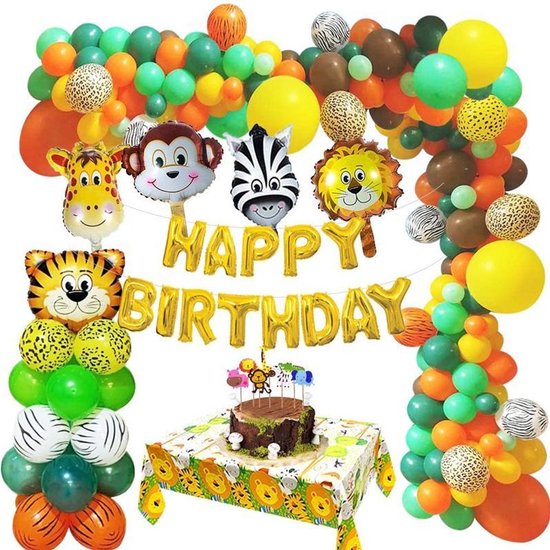 TDR-Jungle Thema Fête D'anniversaire Décoration - Safari Décoration Fête D'enfants