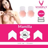 Vivefly Healthcare Mamilla Push up - Harde Tepels Oplossen - Zichtbare Tepels Verbergen - Gratis BH Extender - Waterbestendig Bikini Cover - BH - Tot 60x Herbruikbaar - 10 CM