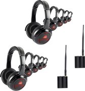Anno 1588 Silent Disco Set – 10 koptelefoons + 2 sterke zenders (500m)