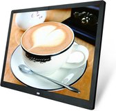 Jaww – Digitale fotolijst – fotokader – met OURFRAME software – Glazen touchscreen- Zwart