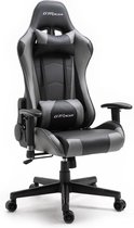 GTRacer Pro - E- Sports - Chaise de jeu - Ergonomique - Chaise de bureau - Chaise de Gaming - Ajustable - Racing - Chaise de Gaming - Grijs