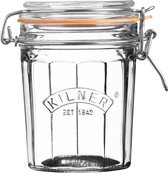 Kilner - Pot de stockage avec fermeture pivotante - Verre à facettes - 450 ml