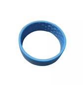 Vouwbaar haar elastiek Lichtblauw - Multi functioneel haar elastiek - rubber elastiek - siliconen elastiek vouwbaar - multifunctioneel elastiek
