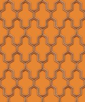 Wall Fabric geometric orange - WF121026
