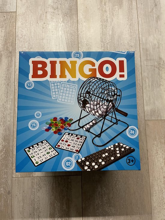 Thumbnail van een extra afbeelding van het spel Metalen Bingomolen - lotto bingo spel - bingospel met molen - 75 bingoballen