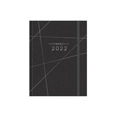 Hobbit notitieagenda 2022 - iets groter dan een A5 formaat weekagenda - harde kaft - 1 week op 2 pagina's -subtiele lijnen in zilverfolie