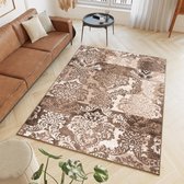 Tapiso Laila Vloerkleed Bruin Beige Gebloemd Modern Woonkamer Slaapkamer Tapijt Maat- 240x340