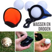 Allernieuwste Golfbal Wassen en Drogen ORANJE - Golfball Washer Cleaner - Handig Cadeau Geschenk voor Golfers - Waterdicht - ORANJE