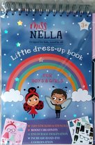 Miss Nella - Little Dress-up book - Boys & Girls - 3+ - Activity Book - 250+ stickers - 30+ stencels - 52 kleurplaten